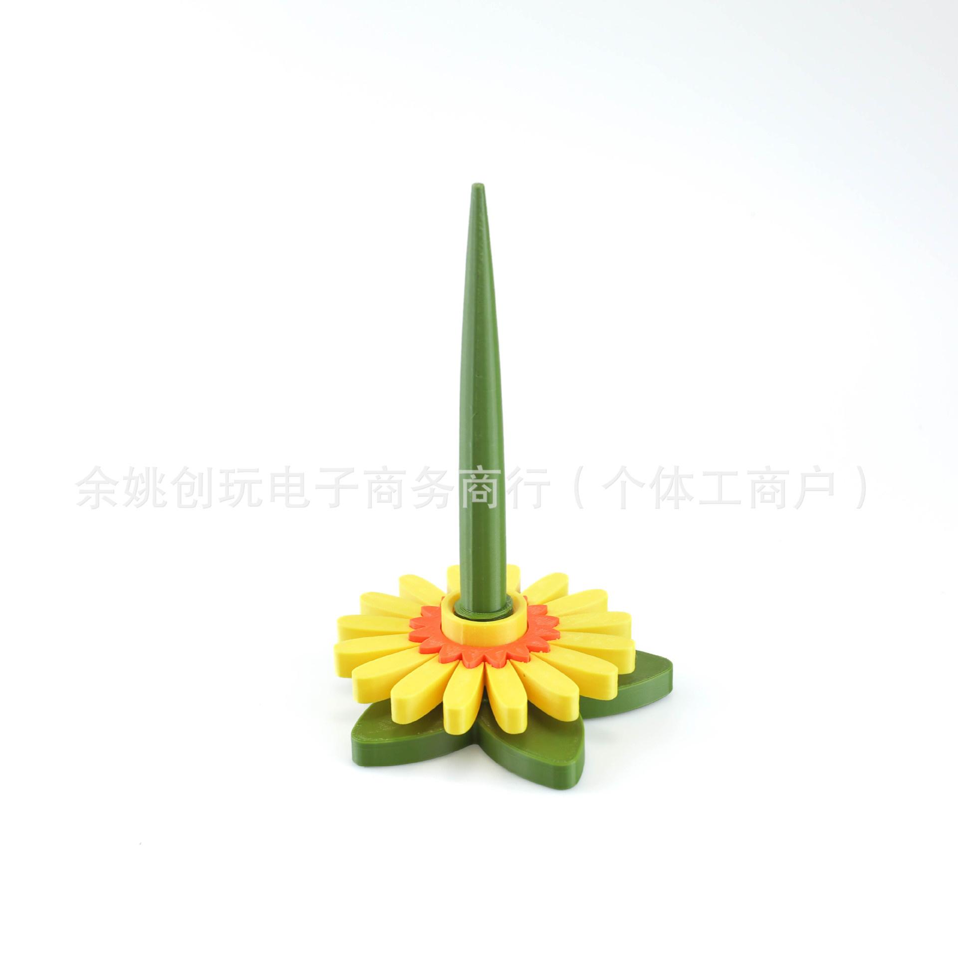 

Gerbera Flower Yarn Spinner 3D Printed Thread Winder Creative Crochet Assistant Tool For Knitting And Weaving Projects