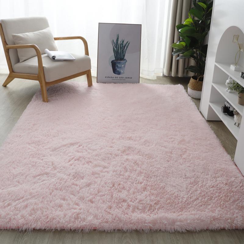 Winter Modern Silk Wool Thickened Warm Carpet Living Room Coffee Table Sofa Bedside Carpet Bedroom Carpet Floor Mat