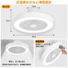 APPOLYN Ceiling Fan Light, LED Ceiling Light, Air Circulation Fan with Dimmable Light, Color Change, and Rotating Blades, Timer Included, Suitable