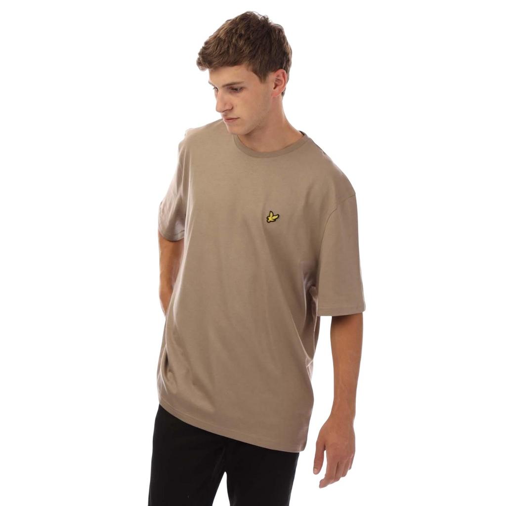 Lyle & Scott Camiseta lisa de cuello redondo para hombre