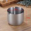 Stainless Steel Windproof Ashtray: Large, Creative Design for Home, Restaurant, and Cafe