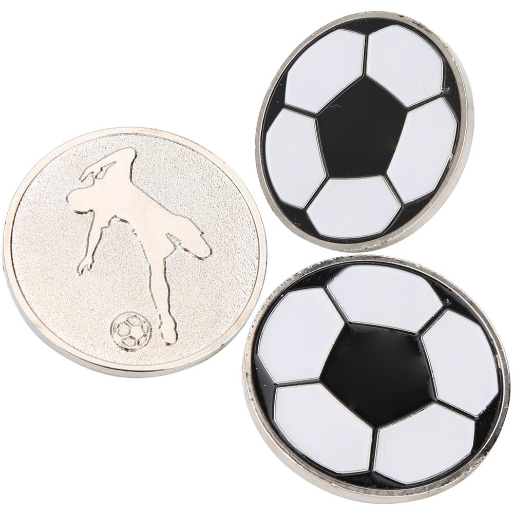 3pcs Portable Football Training Match Referee Flip Coin Soccer Pick Side Toss Coin Tool