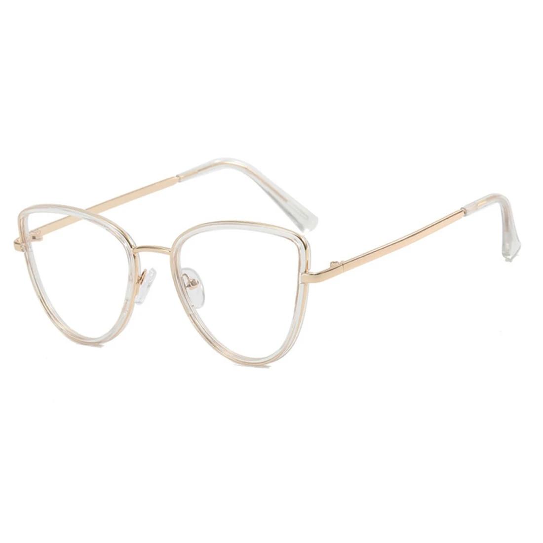 

Модные очки «кошачий глаз» для женщин и мужчин, анти-синий свет, оправа для очков, прозрачные оттенки, оптические компьютерные очки Óculos De Sol для девочек