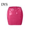 Women Skirt Imitation Leather Mini Sexy Versatile Solid Color Short Parties Clubs Bottoming Fashion Garment