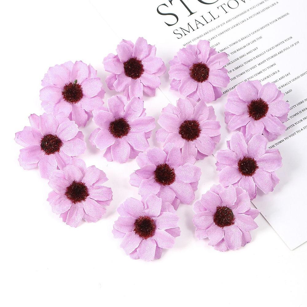 10/20/50PCs Artificial Flowers 3.5cm Silk Fake Flowers Heads for Home Room Dceor Wedding Marriage Decoration DIY Gifts Accessory