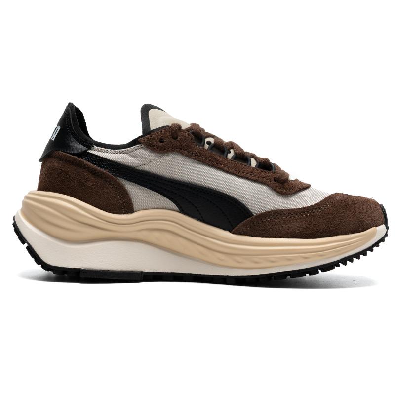 Puma Rider Elite Fabric Synthetic Leather Winter Comfortable Durable Breathable Low-Top Lifestyle Casual Shoes Unisex sneaker Brown Black 403301-01