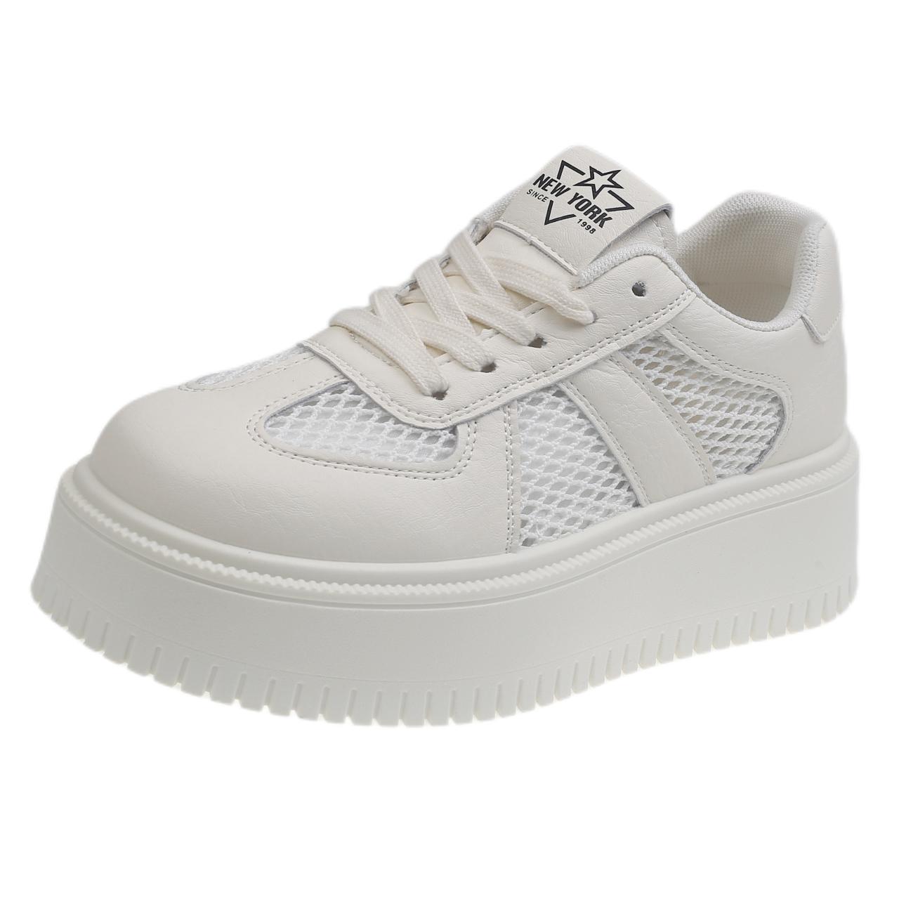 

Fashion New Fashion Comfort White Vulcanized Platform Shoes Women Sneakers Fashion Shoes Spring Trend Casual Flats Sneakers Female 35