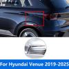 For Hyundai Venue -2024 2025 Chrome Door Fuel Tank Cap Gas Oil Filler Cover Trim Sticker Exterior Accessories Car Styling