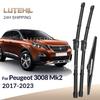 Per Peugeot 3008 Mk2 2017- 2018 Tergicristalli Anteriori e Posteriori Spazzole Tergicristallo Parabrezza Finestrino 28"+16"+12"