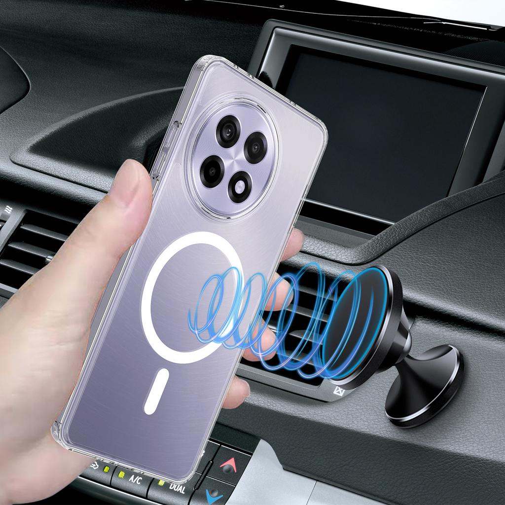 For OnePlus Ace 5 5G/OnePlus Ace 5 Pro 5G/OnePlus 13R 5G Clear Phone Case Compatible with MagSafe TPU+Acrylic Back Cover