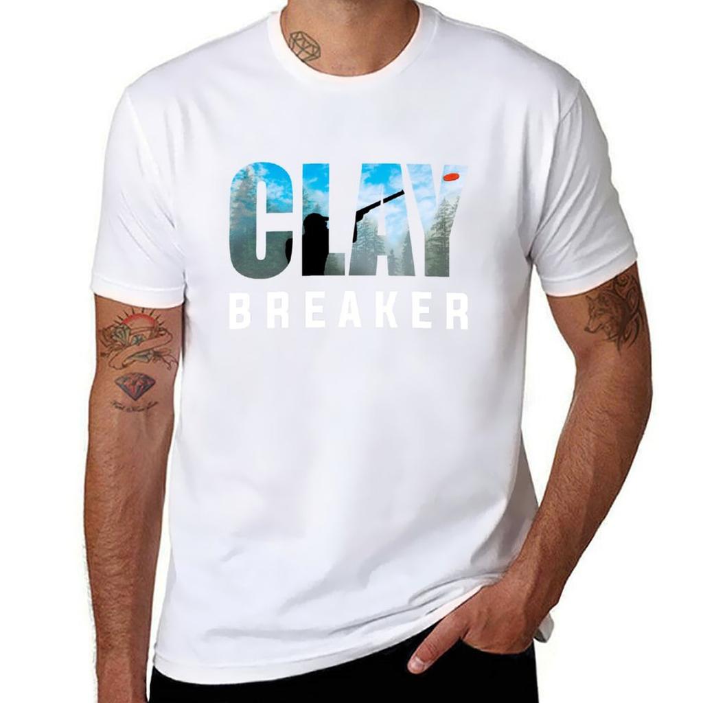 Clay Breaker Clay Pigeon Shooting Shot Gun Skeet Trap Target Gifts Tshirt Casual Street Style Short Sleeve Tee