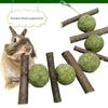 Rabbit Chew Toy Wood Sticks for Hay Balls Edible for Bunny Guinea Pig Gerbil Rat