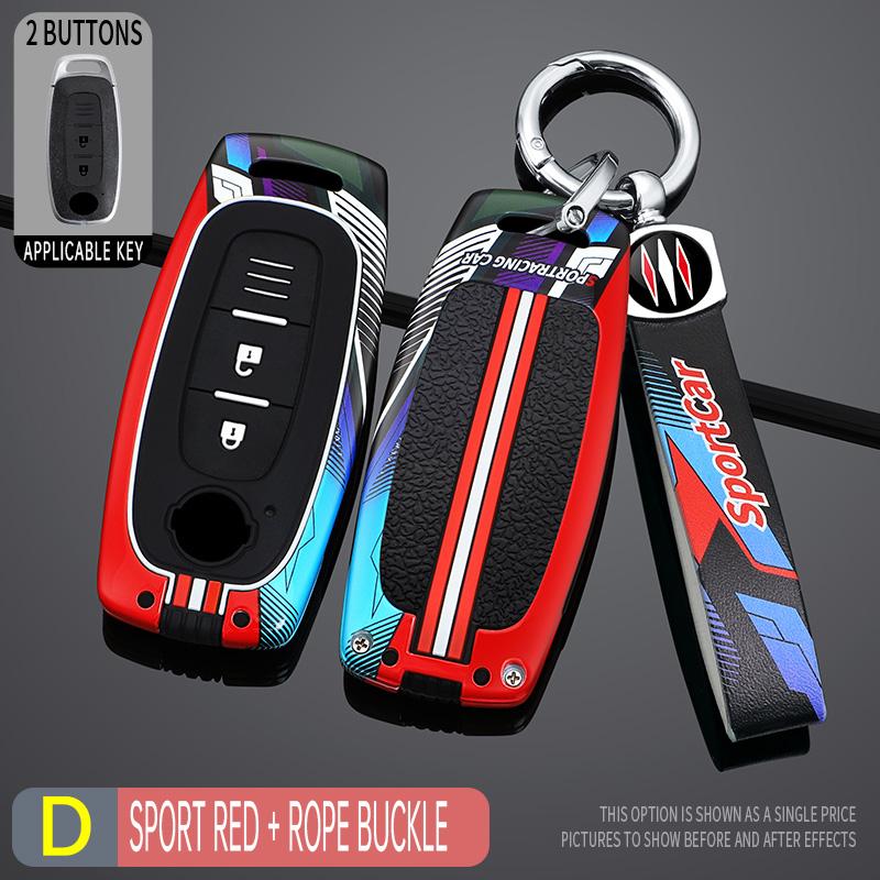 Styling Mouldings Zinc Alloy Car Remote Key Case Cover Fob For Nissan X-trail T33 Qashqai J12 Teana 2022 2023 Protect Shell Hold