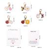 Pocket Hug Greeting Card with Cute Insect & Daisy Keychain Pendant Gift
