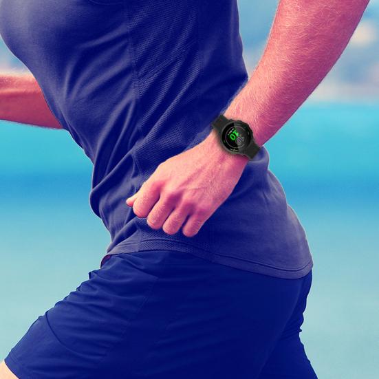 20 mm pulksteņa siksna, ūdensizturīga, viegli uzstādāma, elpojoša, maināma sporta rokas pulksteņa siksna, kas paredzēta Garmin Forerunner158/55