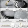 Xiangyuanmei Frosted Rock Texture Melamine Lace Plates for Western Cuisine, Steak, and Pasta