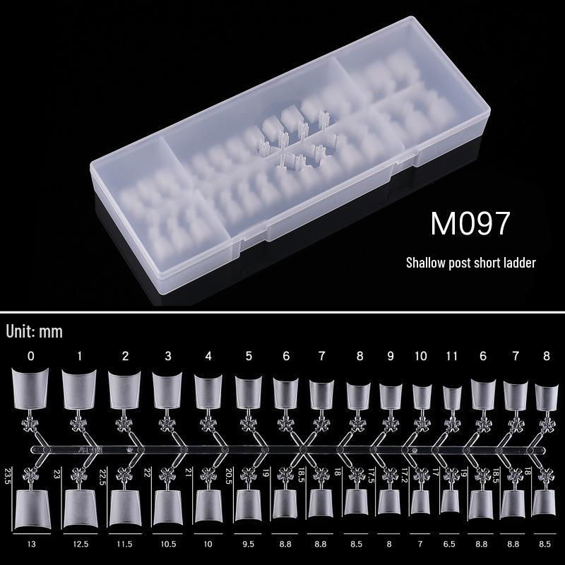 Nail Art Ultra-Thin Matte C-Curve French Tips: Seamless, No-Grind, Wearable Extensions