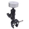 Satellite Clamp Bracket Adapter Set Aluminum Alloy Adjustable Clamp Bracket Kit for Mini for RV Pole Yacht Silver