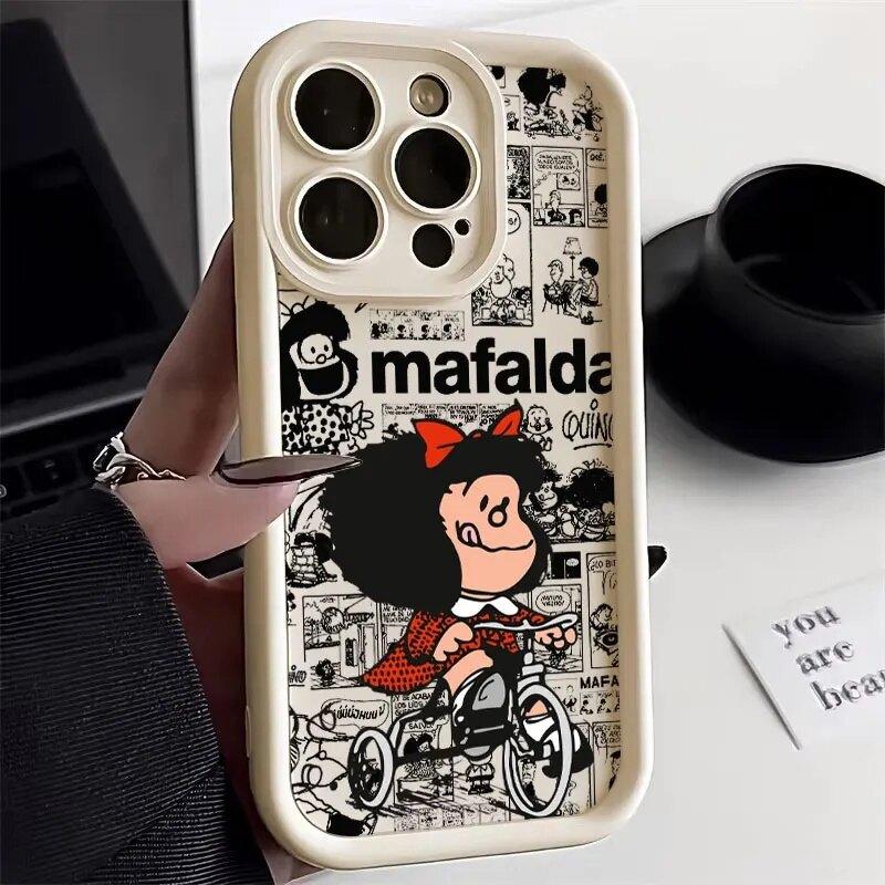 Phone Case For Huawei Honor 600 400 Lite Pro 90 200 Lite X9D X8C X8D X8A X6A X6B X7A X7B X7D PRO 5G Cartoon Mafalda Cover