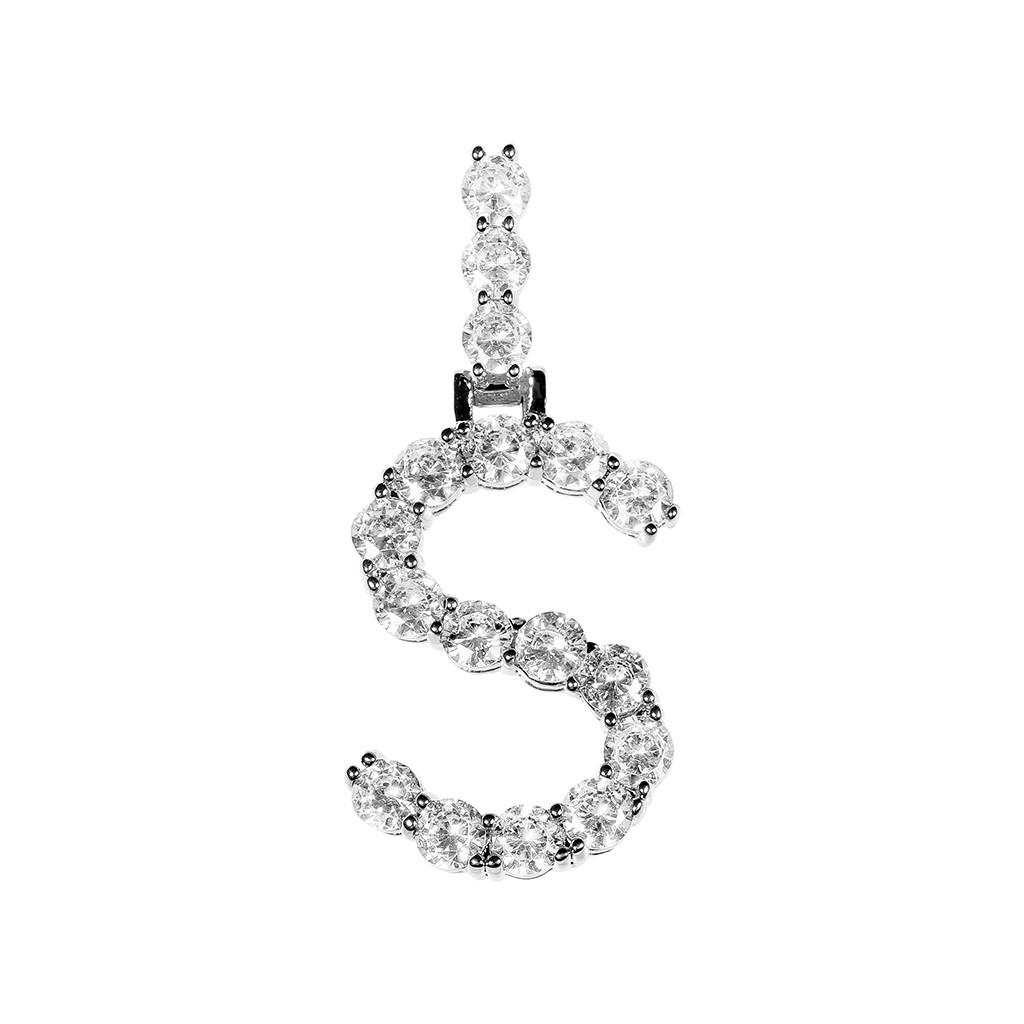 Letter 18 Inch HCDjgh Lockets Necklaces for Women Hip Hop Chain 1 Series 5mm 18inch Rhinestone Necklace Letter Pendant 18 Inch Mens Hip Hop 1 Row Alloy Letter 18 Inch HCDjgh Lockets Necklaces for Women Hip Hop Chain 1 Series 5mm 18inch Rhinestone Necklace Letter Pendant 18 Inch Mens Hip Hop 1 Row Alloy
