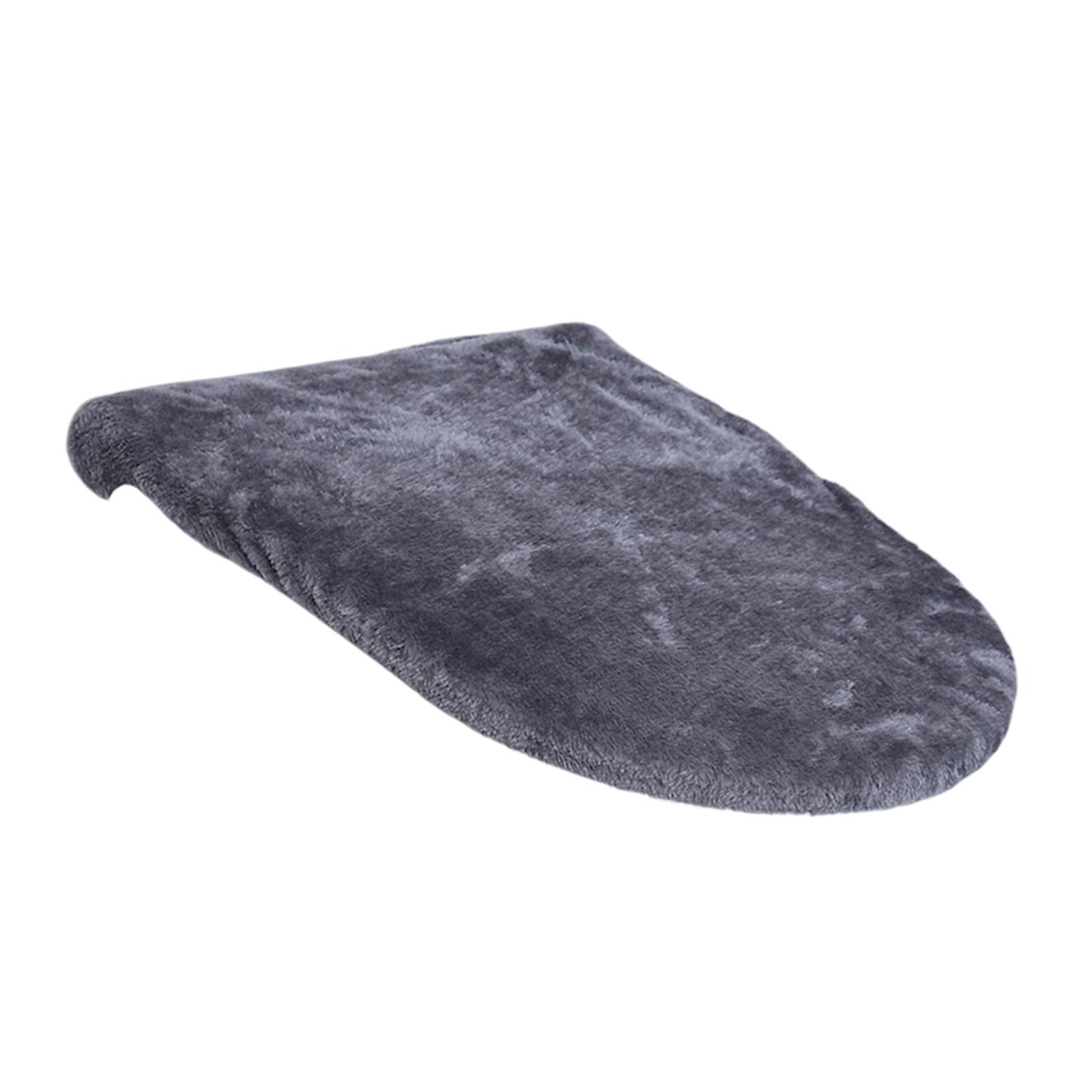 

Toilet Lid Seat Cover Toilet Seat Mat Lightweight Washable Seat Cushion Absorbent for Bathroom Traveling Apartment Bar темно-серого