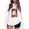 Women's Pullover Dropped Shoulder Halloween Print Sports Sweatshirt Top