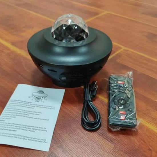 Aurora Starry Sky Bluetooth Projector: Laser, Water Wave & Music Night Light