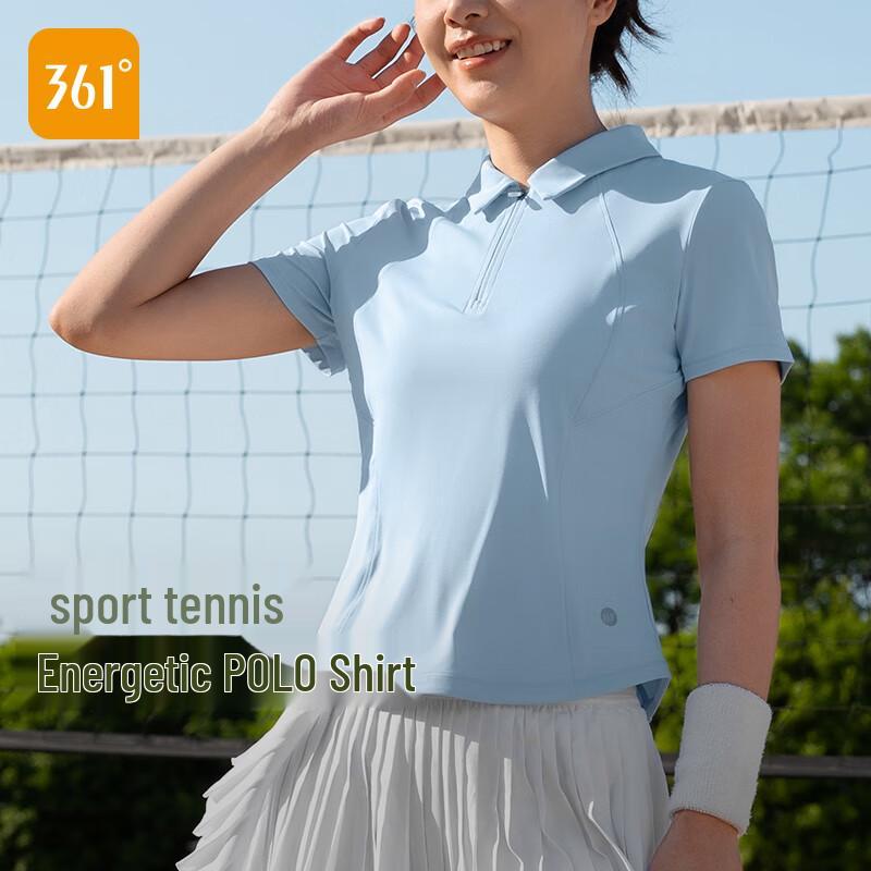 361° Women s Half-Zip Slim-Fit Athletic T-Shirt L