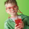 Creative Funny Flexible Glasses Drinking Straws Novelty Children Party Supply