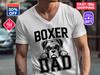 Boxer Dad T-Shirts,V-Neck T-Shirts, Dog Dad Shirt 2026, Fathers Day Gift 2026, Birthday Gift For Dad, Trendy Dad Shirt 2026, Dad Gift Shirt