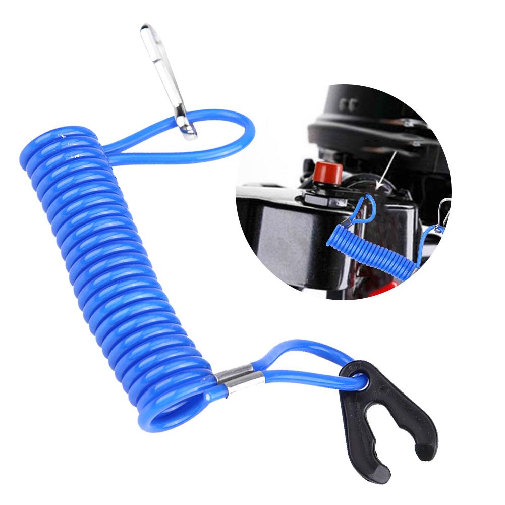 2 Pcs Outboard Engine Ignition Emergency Kill Stop Switch Safety Tether Lanyard for Yamaha