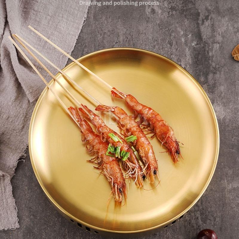 Barbecue Warming Stove Hot Skewer Magic Tool Commercial Dry Pot Stove Non Stick Barbecue Heater Alcohol Candle Heater Roasting