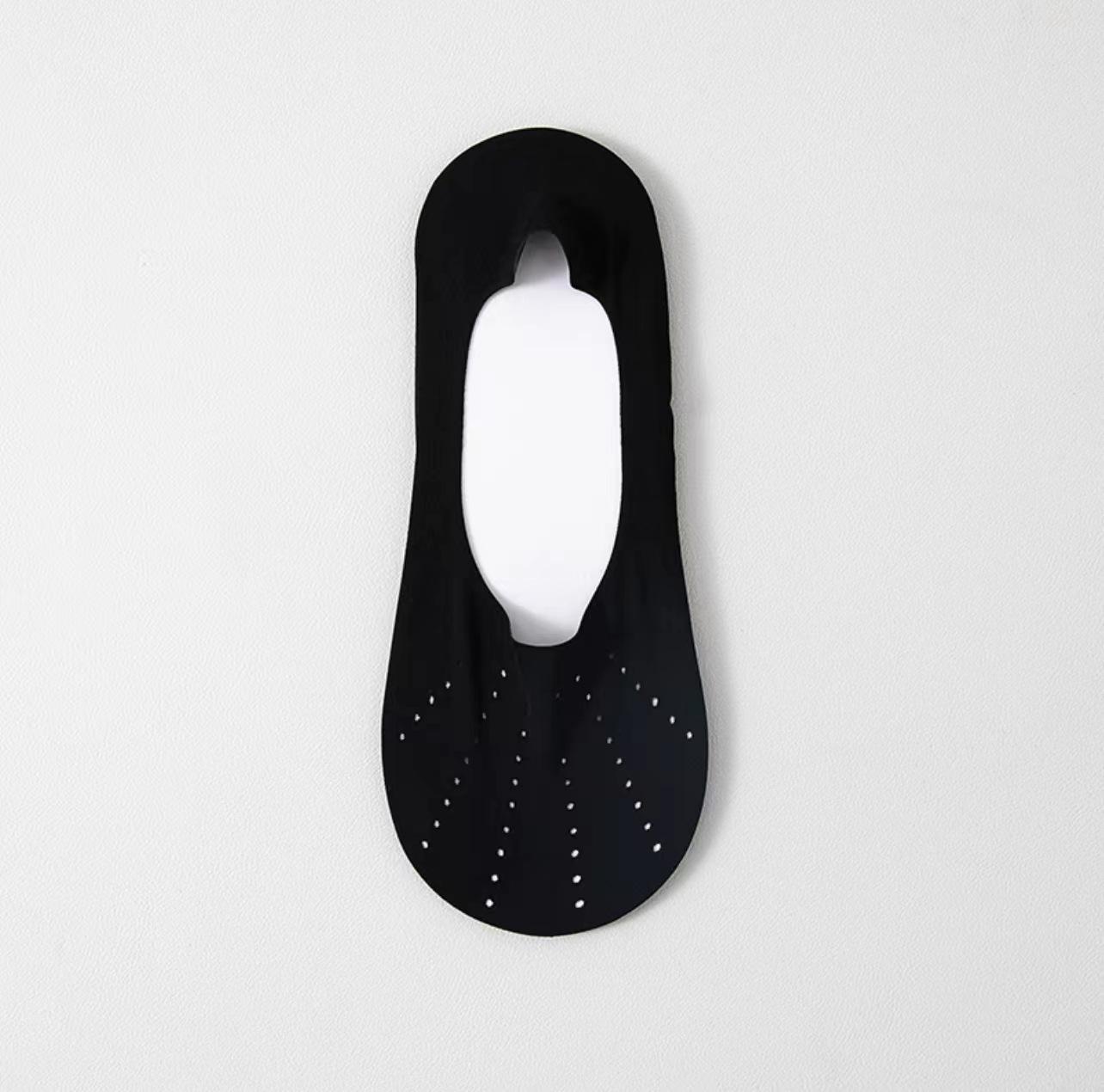 

Не показывать сетчатые носки с дырочками, женские хлопковые лодочки с низким вырезом, невидимые потайные носки, нескользящие для обуви на плоской подошве one size чёрный