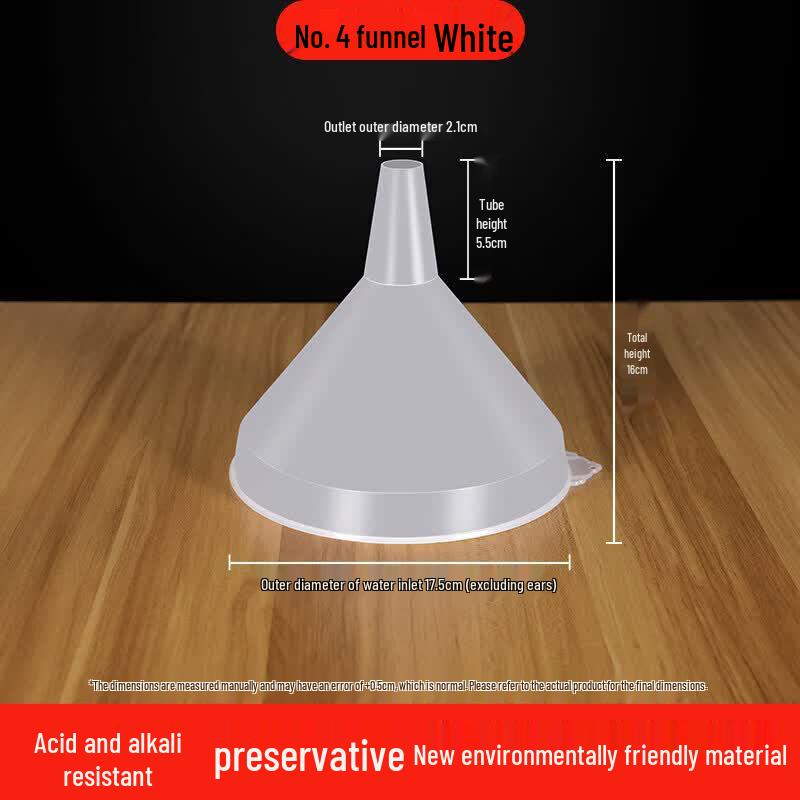 QW Extra-Large Red Plastic Funnel