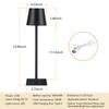 IRALAN LED Desk Lamp Bar Restaurant Ambiance Wireless Table Lamps Study Office Light Waterproof Touch Lamp with USB Charging