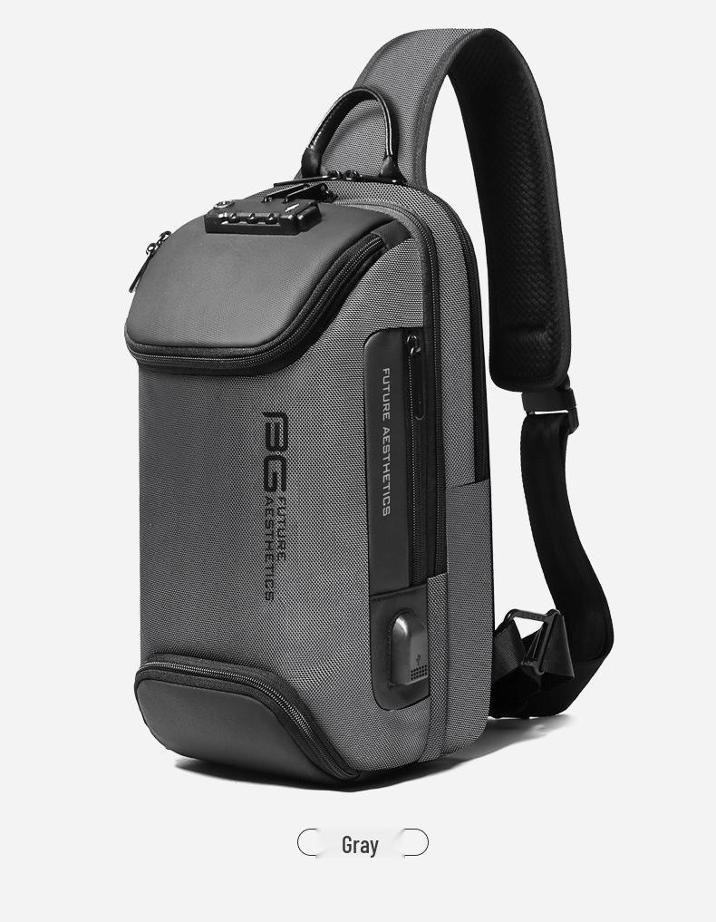 BANGE Men's Trendy Large Capacity Chest & Shoulder Sling Bag