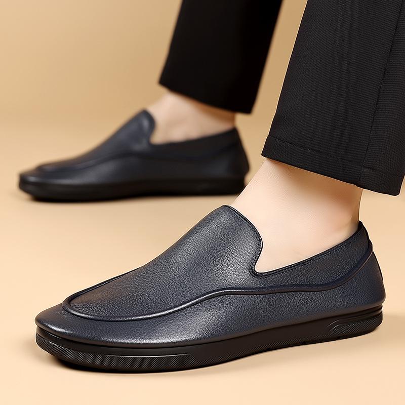 Mode Kuhleder Mode Freizeitschuhe für Herren Hohe Qualität Einfarbig Weiche Sohle Businessschuhe Männlich Sommer Herbst Designer Loafer Mann