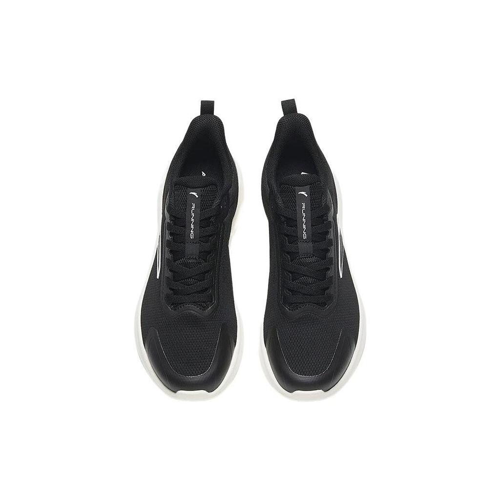Anta Comfortable Slip Resistant Abrasion Resistant Low Top Running Shoes Women's Black White 122335576-1
