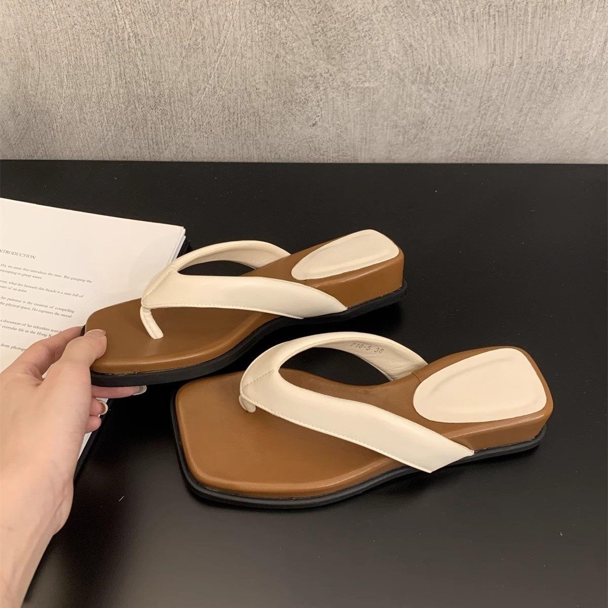 

Крутые тапочки на мягкой подошве женские летние фея серебристые шлепанцы на платформе сандалии пляжная обувь 35