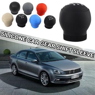 Universal Silicone Car Gear Sleeve Shift Knob Cover Gear Shift Non Slip Grip Handle Case Wear-resistant Gear Rod Cover