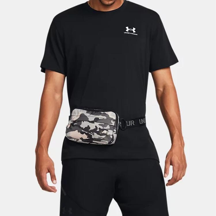 New Under Armour Polyester Shoulder Bag, Crossbody Bag Regular Unisex Camouflage Black 1380922