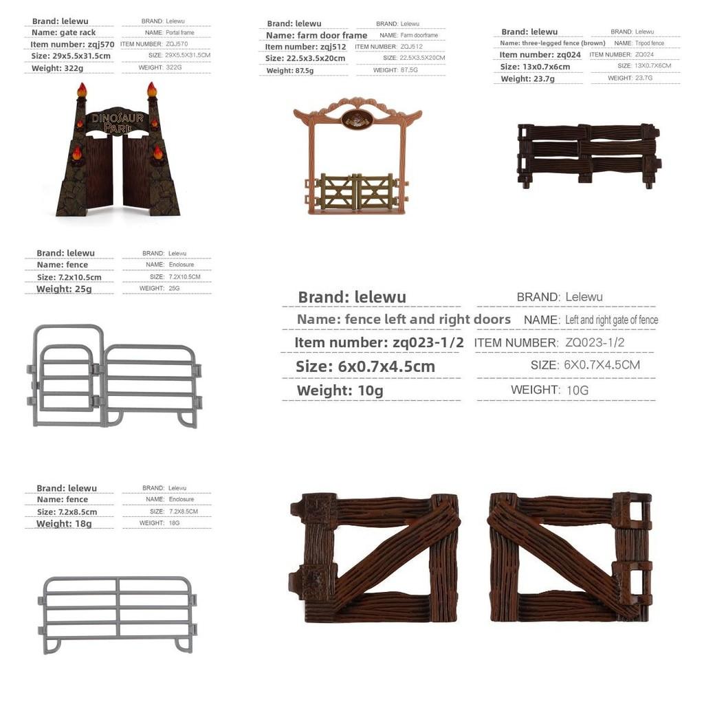 Farmstead Pvc Farm Model With Gate And Fencing For Hobbyists Display And