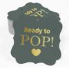 Inkdotpot Real Gold Foil Ready To Pop Baby Shower Tags Favor Bracket Shape Hang Pack Of 100 Paper