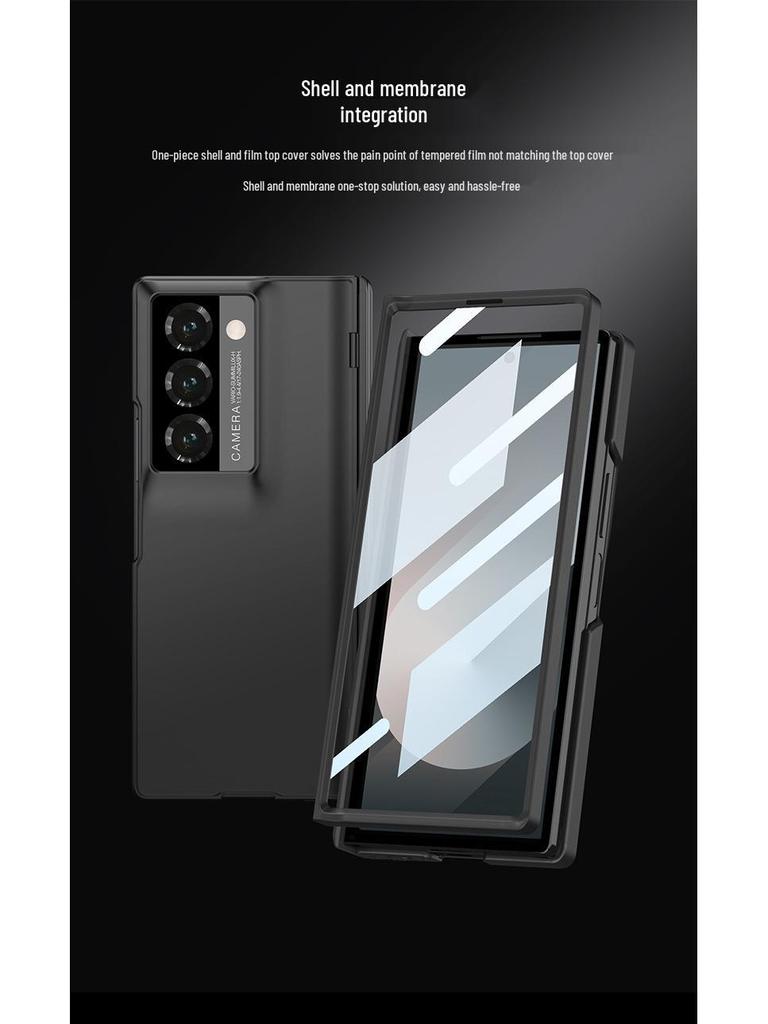 Husă pentru telefon Samsung Z Fold6: Protector de ecran pliabil cu închidere magnetică integrată și acoperire completă a camerei într-un stil minimalist