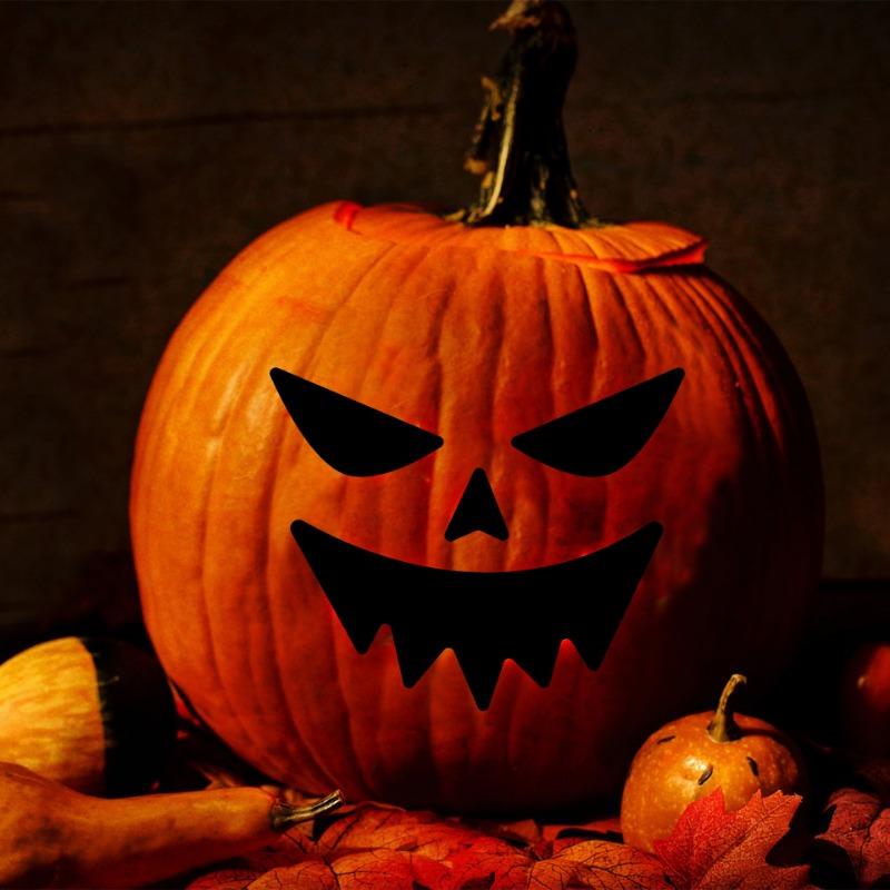 4 Sheets DIY Big Pumpkin Stickers Halloween Pumpkin Decoration Stickers Halloween Stickers Pumpkin Expression Sticker