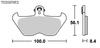 KITACO SBS Brake Pad 703HS Sinter Metal BMW R850R R1100R R1150GS K1200RS R1200C Etc. 777-0703020