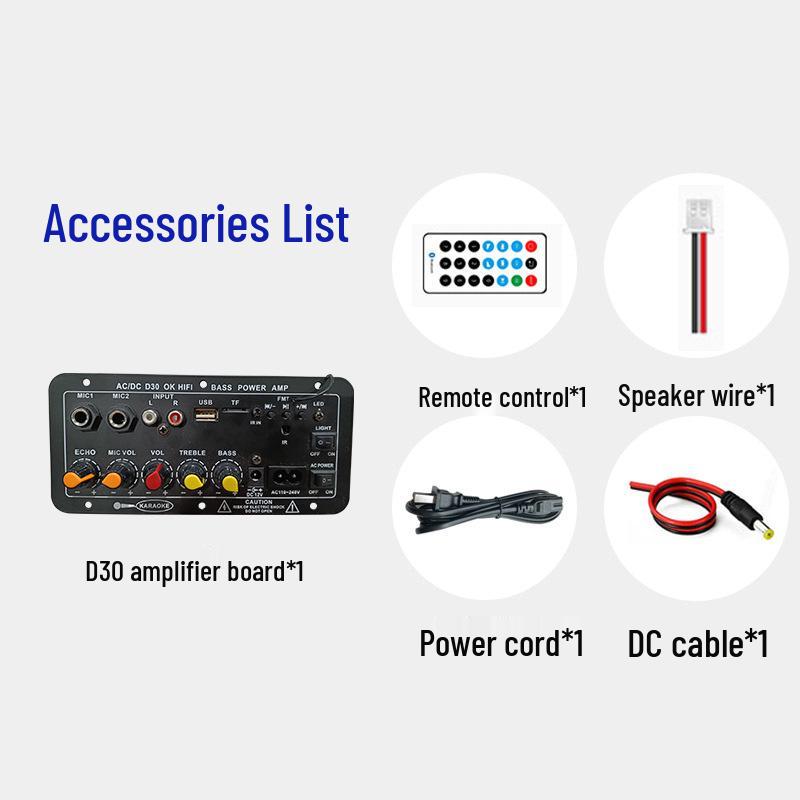

12V Bluetooth HiFi Amplifier Board for Home Subwoofer - Audiophile Grade, 220V Compatible, Lossless Modification