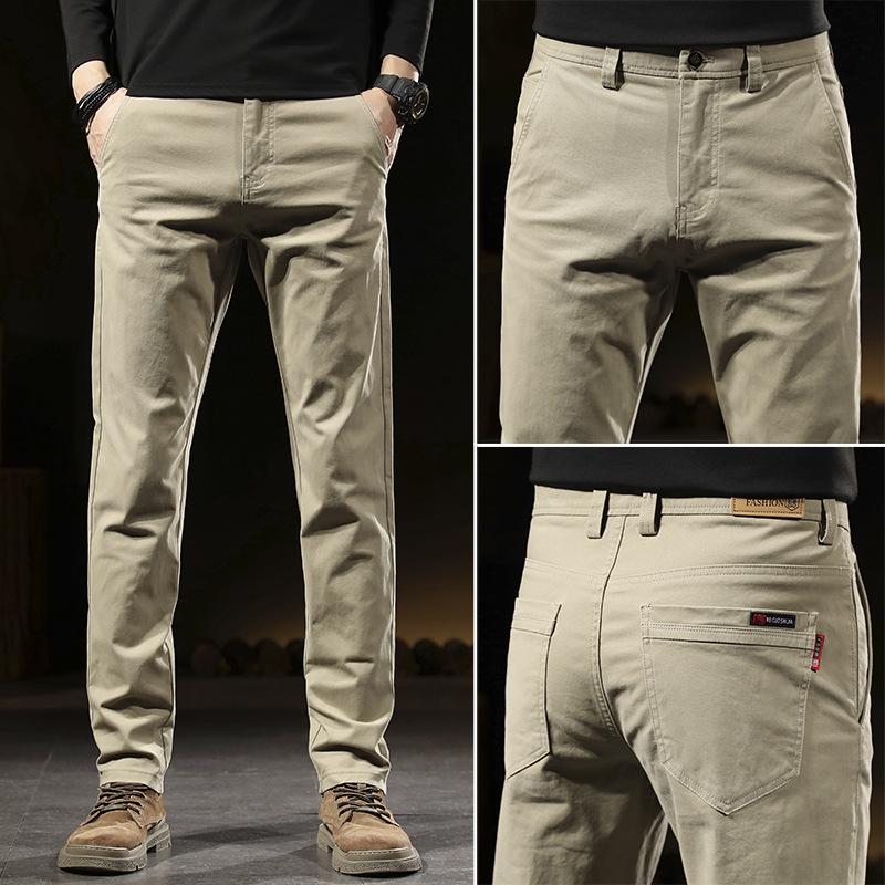 

2025 Fall/Winter Men s Slim Fit Business Jeans: High-End Casual, Stretch, Trendy Straight-Leg Pants 38