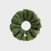 Crochet Button Scrunchie (Green)