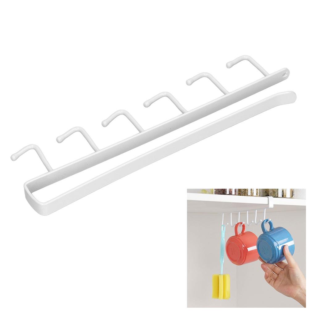 Uchwyt na kubki do kawy 6 haczyków Elegancki Wygodny Praktyczny Stabilny Przenośny Stojak kuchenny do domu